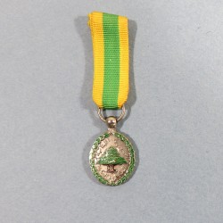 LIBAN REDUCTION DE LA MEDAILLE DE CHEVALIER DE L'ORDRE DU MERITE MILITAIRE MILITAR MERIT ORDER MEDAL LIBANON °