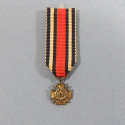 ALLEMAGNE REDUCTION DE LA MEDAILLE ALLEMANDE CROIX DE HINDENBURG D'HONNEUR ANCIENS COMBATTANT GUERRE 1914 1918