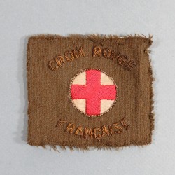 INSIGNE DE LA CROIX ROUGE SERVICE DE SANTE INFIRMIERE AFAT AUXILIAIRES FEMININES DE L'ARMEE DE TERRE OFFICIER 1944 1945 CRF