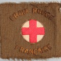 INSIGNE DE LA CROIX ROUGE SERVICE DE SANTE INFIRMIERE AFAT AUXILIAIRES FEMININES DE L'ARMEE DE TERRE OFFICIER 1944 1945 CRF