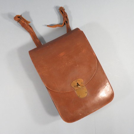 PORTE CARTES D'OFFICIER EN CUIR COULEUR MARRON MILITARIA SECONDE GUERRE