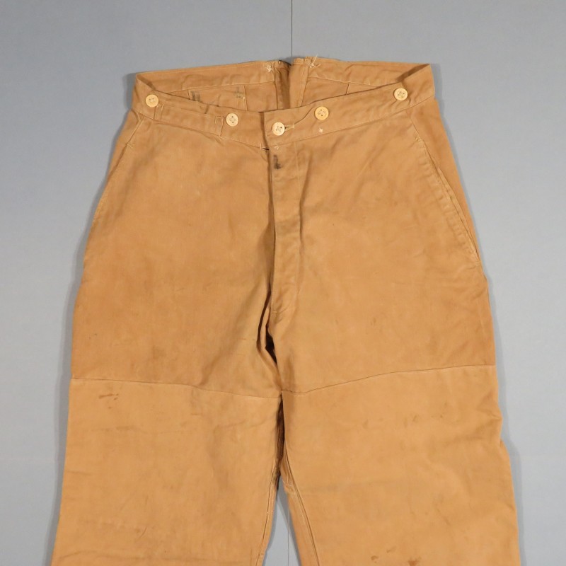 PANTALON MODELE 1914 RENFORCE TROUPE SOUS OFFICIERS COULEUR BEIGE TROUPES D'AFRIQUE ET COLONIALES TIRAILLEURS LEGION ETRANGERE