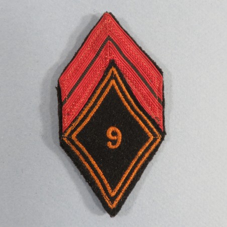 INSIGNE GRADE ET LOSANGE DE CAPORAL DU 9 ème RCP REGIMENT DE CHASSEURS PARACHUTISTES 1956 1961