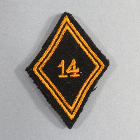 INSIGNE LOSANGE MODELE 1945 DU 14 ème RCP REGIMENT DE CHASSEURS PARACHUTISTES 1956 1961