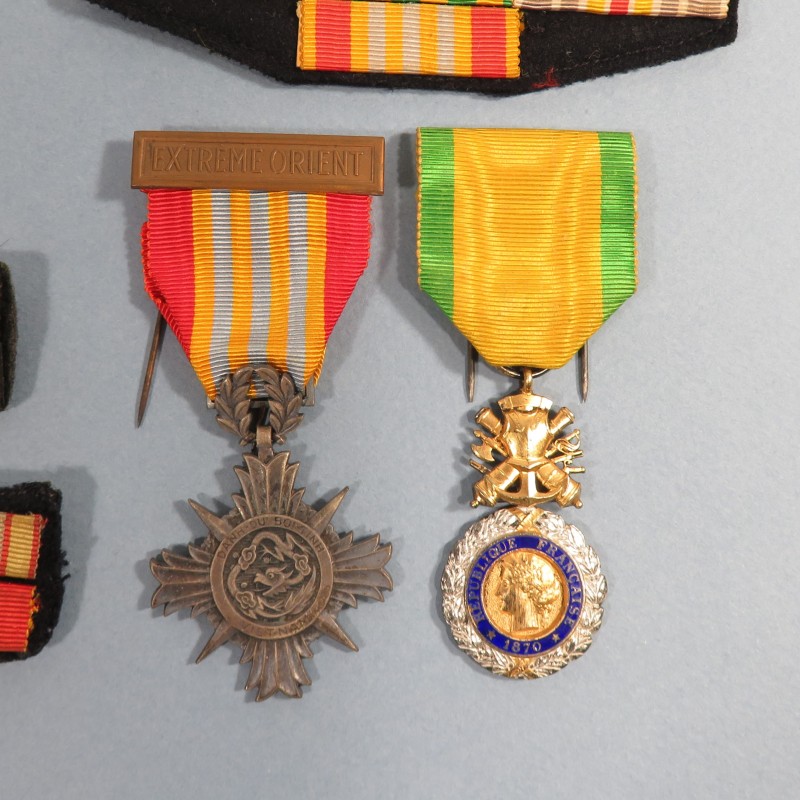 FANION DU 3 ème BATAILLON DU 23 ème RIC REGIMENT D'INFANTERIE COLONIALE 1944 1945 REGIMENT HISTORIQUE LIBERATION INDOCHINE