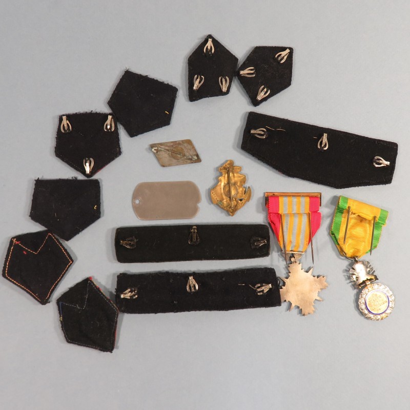 FANION DU 3 ème BATAILLON DU 23 ème RIC REGIMENT D'INFANTERIE COLONIALE 1944 1945 REGIMENT HISTORIQUE LIBERATION INDOCHINE