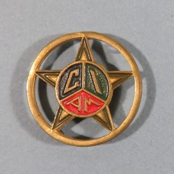 INSIGNE MILITAIRE CEF ITALIE CENTRE D'INSTRUCTION MAROCAIN ARMEE DE LIBERATION FABRICATION 1944 1945