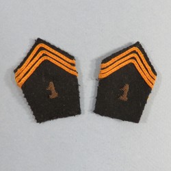 PATTES DE COL D'OFFICIER DU 1 er RCP REGIMENT DE CHASSEURS PARACHUTISTES 1950 1960