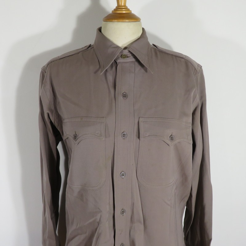 CHEMISE AMERICAINE US OFFICIER MODELE PINK 1941 BELLE FABRICATION TAILLEUR