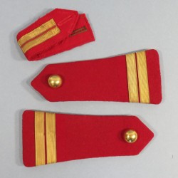 PAIRE D'EPAULETTES D'OFFICIER LIEUTENANT DES SPAHIS CAVALERIE TROUPES D'AFRIQUE MODELE ANNEES 1950 1960 AVEC GRADE