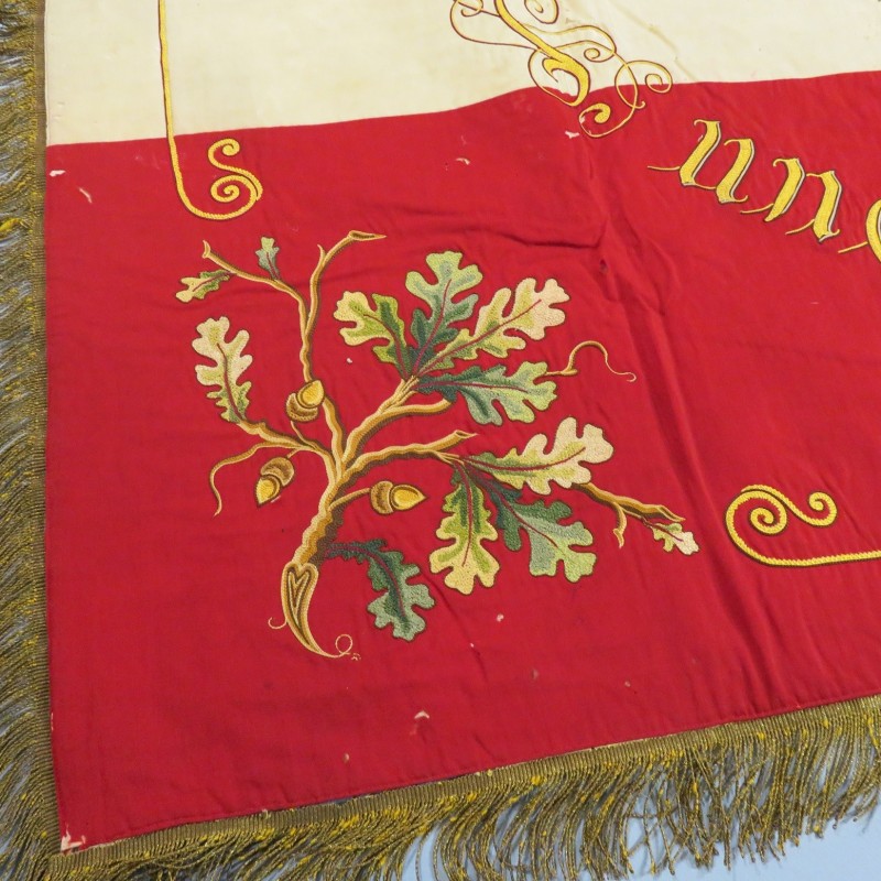 GRAND DRAPEAU ALLEMAND ASSOCIATION MILITAIRE D'ALBERTSWEILER 1904 MIT GOTT FUR KONIG UND WATERLAND GUERRE 1914-1918