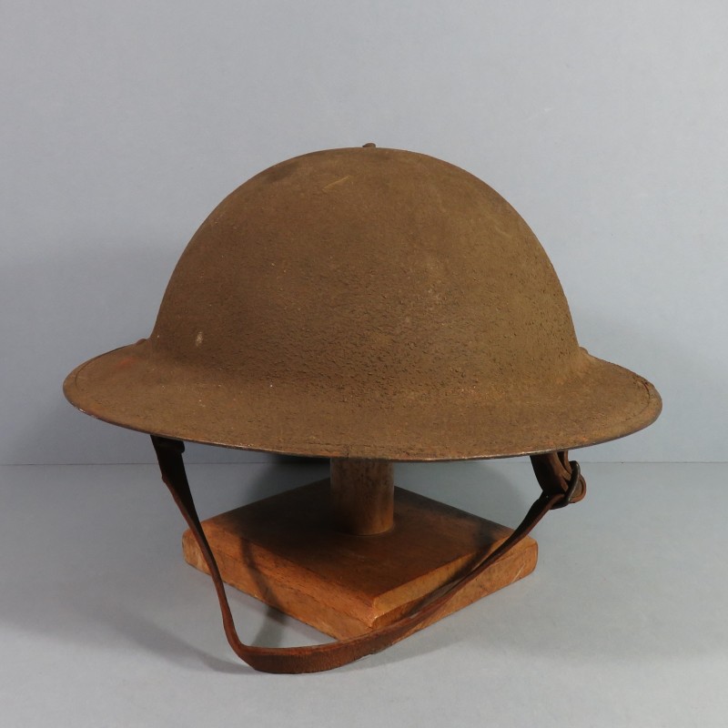 CASQUE US MODELE 1917 COMBAT PEINTURE KAKI INTERIEUR COMPLET WW1 BRODIE HELMET MKI PREMIERE GUERRE COQUE ZB69