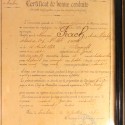 CADRE CERTIFICAT DE BONNE CONDUITE COLONIAL DU 4 ème REGIMENT DE D'INFANTERIE DE MARINE DATE 1887 CITATION