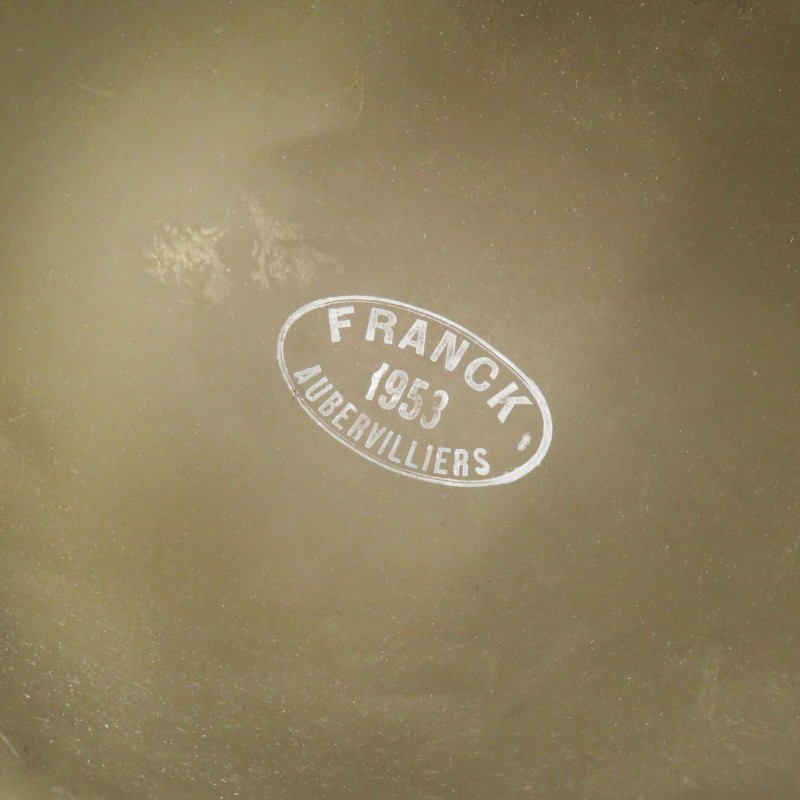 CASQUE FRANCAIS MODELE 1951 CASQUE LOURD FABRICANT FRANCK 1953 ET LINER PARA US WW2 MODIFIE INDOCHINE ALGERIE