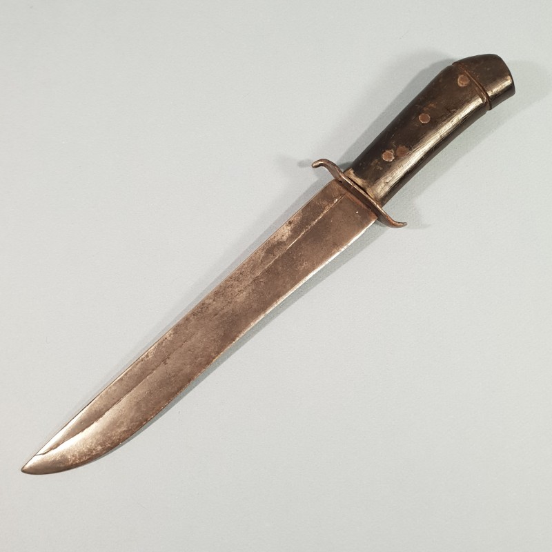GRAND COUTEAU DE TRANCHEES FABRICATION ARTISANAL LAME ANCIENNE GUERRE 1914 1918 NETTOYEUR DE TRANCHEES VENGEUR