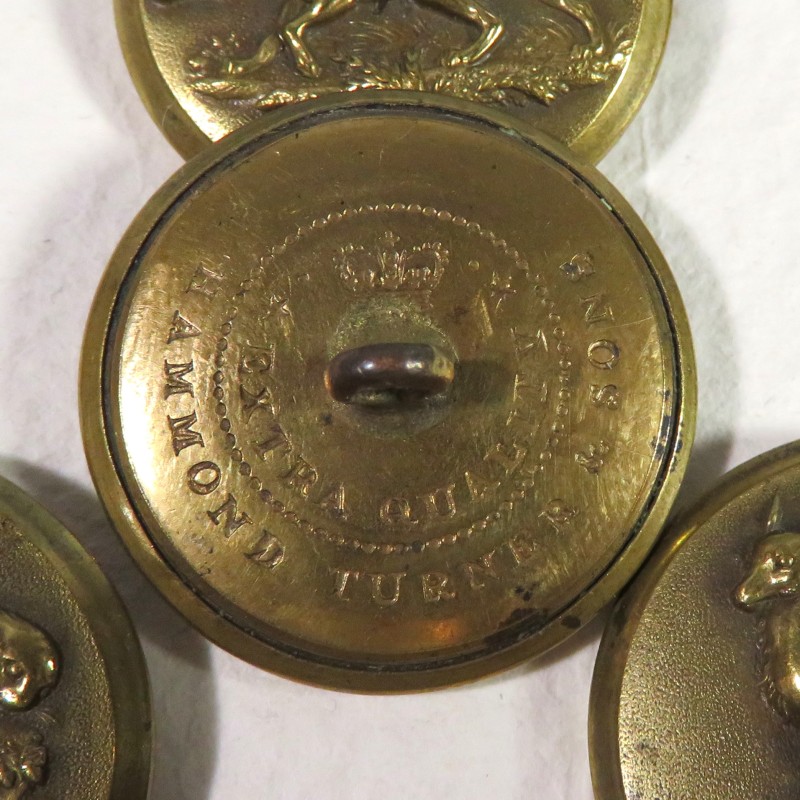 ENSEMBLE DE 10 BOUTONS DE CHASSE DIFFERENTS GROS MODULES FABRICATION ANGLAISE BRITISH MADE HUNT BUTTON
