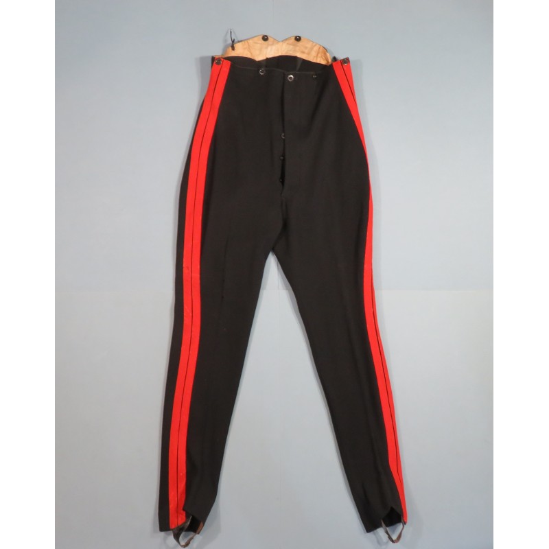 PANTALON D'UNIFORME ANGLAIS FABRICATION ANCIENNE SECOND EMPIRE 1900 BRITISH ROOSERS UNIFORM 1860