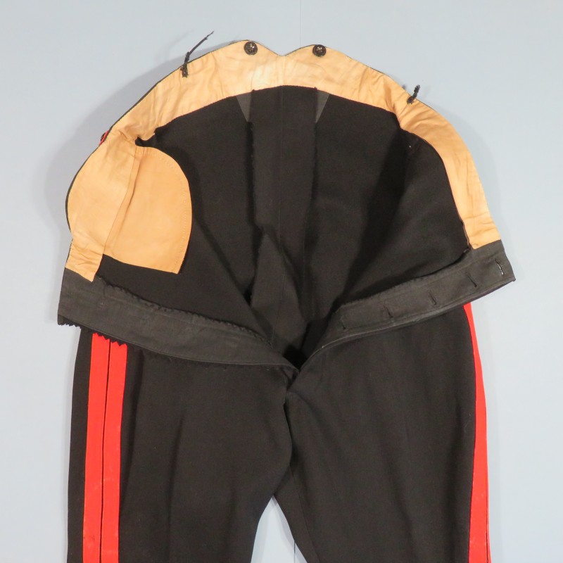 PANTALON D'UNIFORME ANGLAIS FABRICATION ANCIENNE SECOND EMPIRE 1900 BRITISH ROOSERS UNIFORM 1860