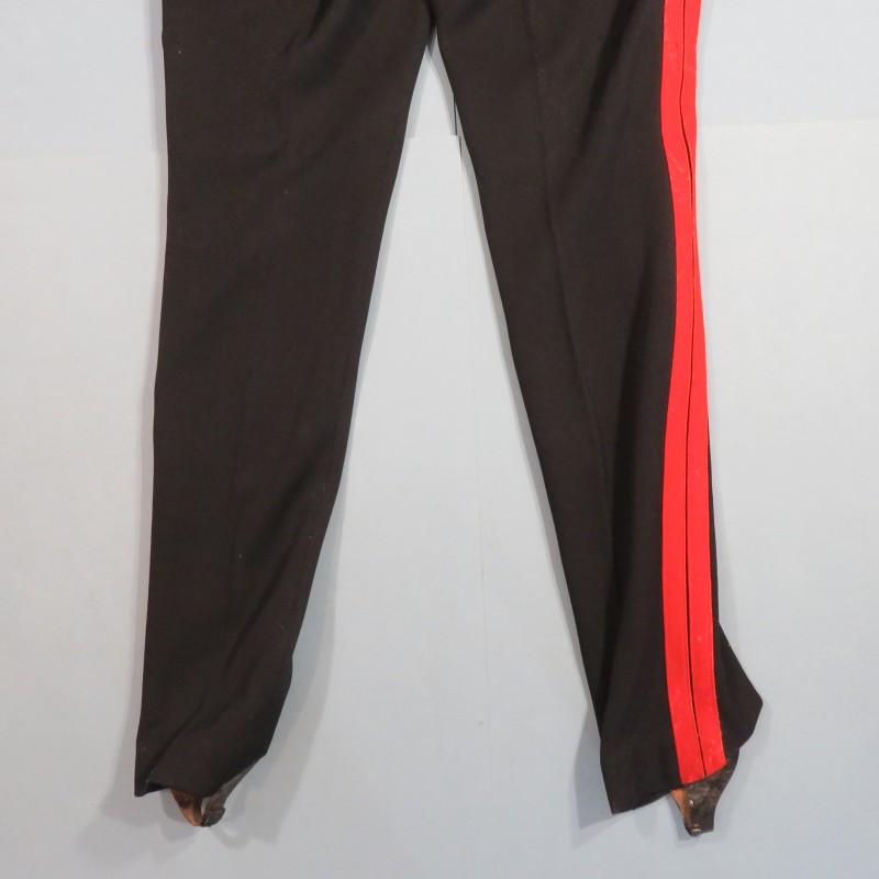 PANTALON D'UNIFORME ANGLAIS FABRICATION ANCIENNE SECOND EMPIRE 1900 BRITISH ROOSERS UNIFORM 1860