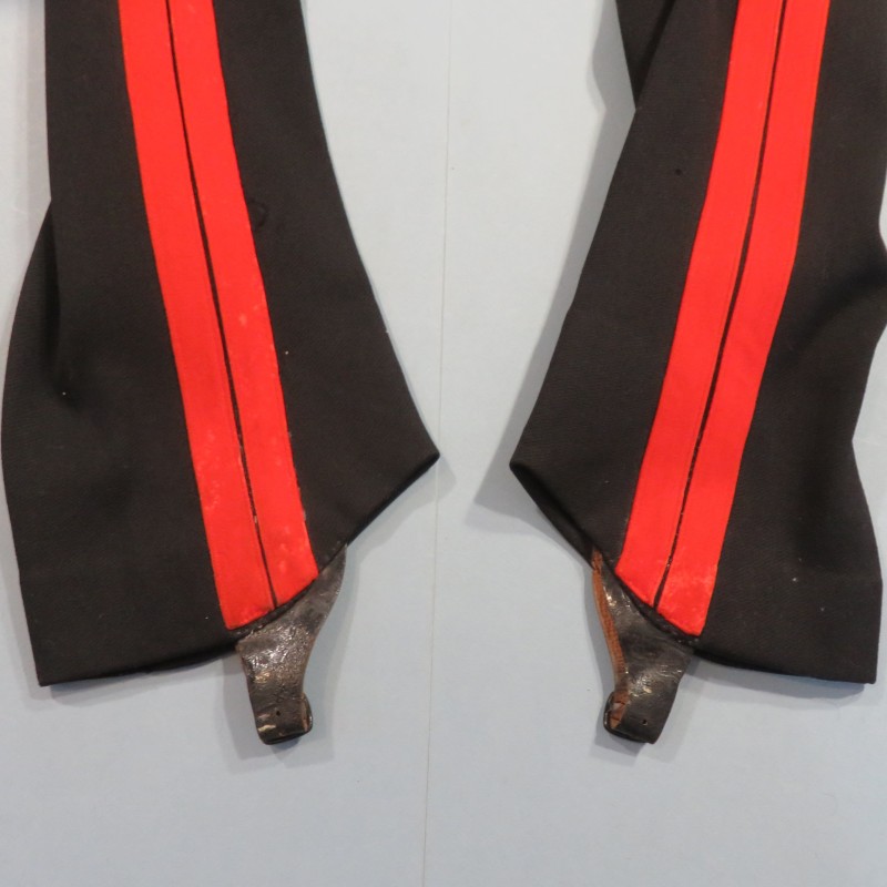 PANTALON D'UNIFORME ANGLAIS FABRICATION ANCIENNE SECOND EMPIRE 1900 BRITISH ROOSERS UNIFORM 1860