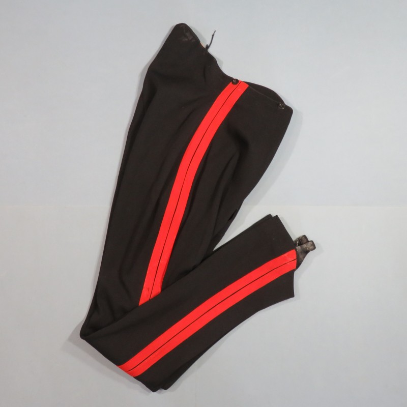 PANTALON D'UNIFORME ANGLAIS FABRICATION ANCIENNE SECOND EMPIRE 1900 BRITISH ROOSERS UNIFORM 1860