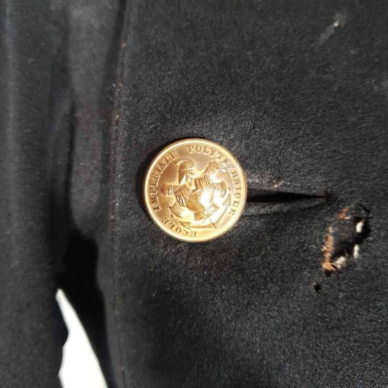 VESTE FRAC DE L'ECOLE IMPERIALE POLYTECHNIQUE SECOND EMPIRE NAPOLEON III MODELE 1852
