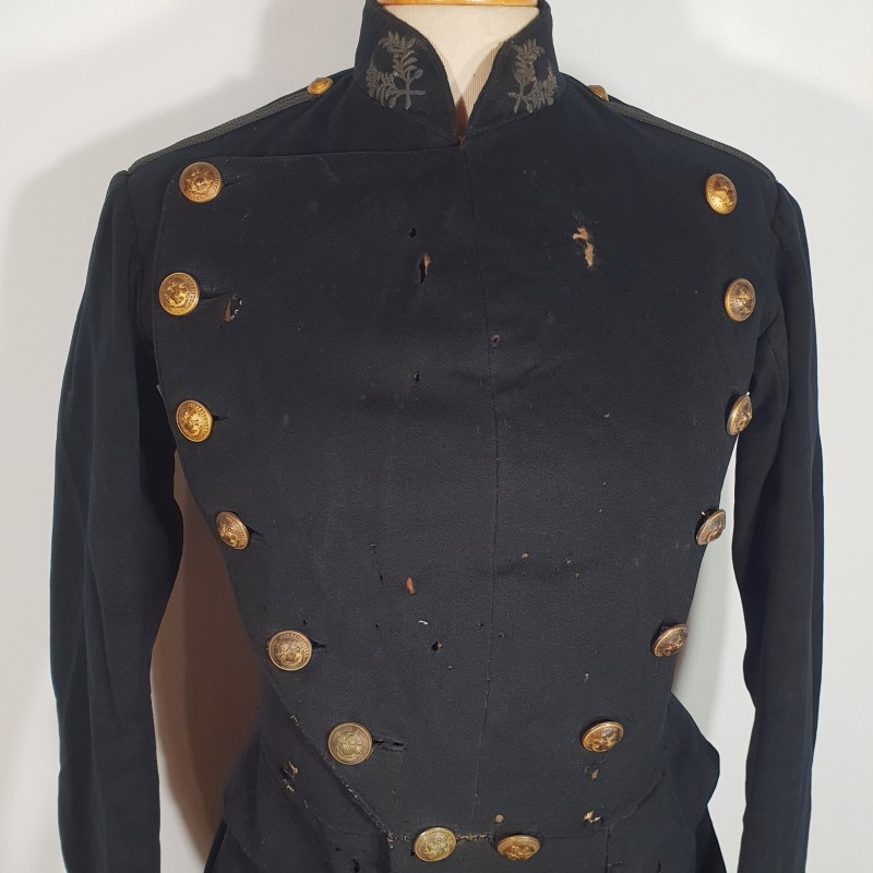 VESTE FRAC DE L'ECOLE IMPERIALE POLYTECHNIQUE SECOND EMPIRE NAPOLEON III MODELE 1852