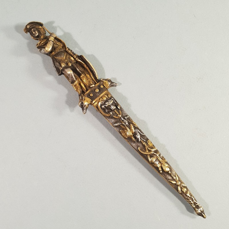 DAGUE ROMANTIQUE ARCHER ECOSSAIS 1860 XIX ème SIECLE SCOTISH ARCHER ROMANTIC DAGGER 19TH CENTURY