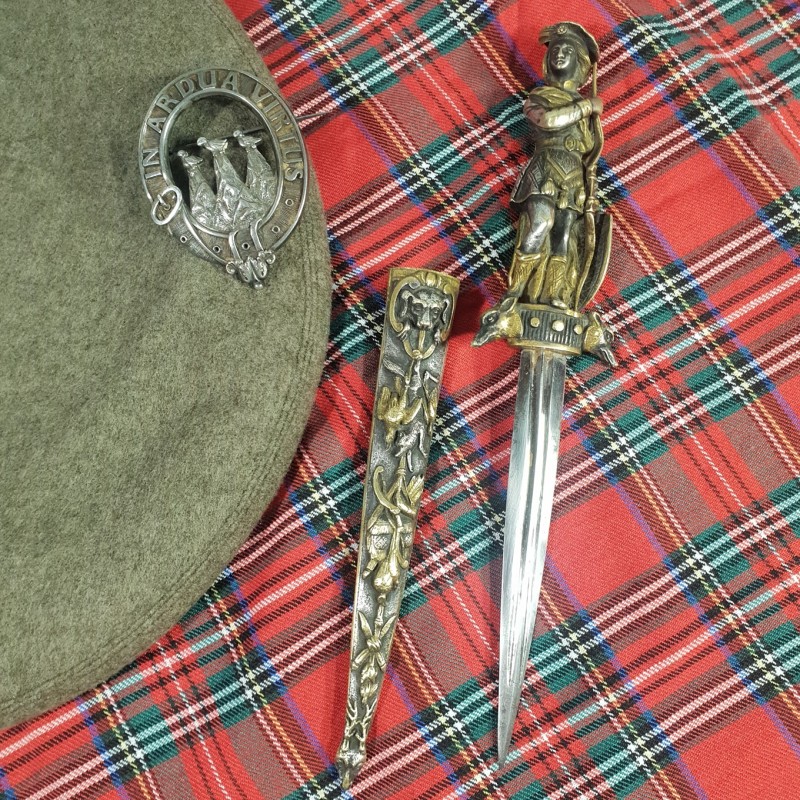 DAGUE ROMANTIQUE ARCHER ECOSSAIS 1860 XIX ème SIECLE SCOTISH ARCHER ROMANTIC DAGGER 19TH CENTURY