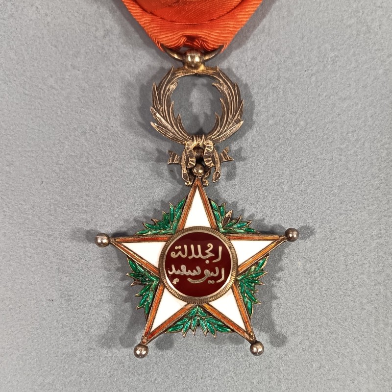 MAROC MEDAILLE D'OFFICIER DE L'ORDRE DU OUISSAM ALAOUITE EN COFFRET WISSAM ORDER OF MOROCCO OFFICER MEDAL