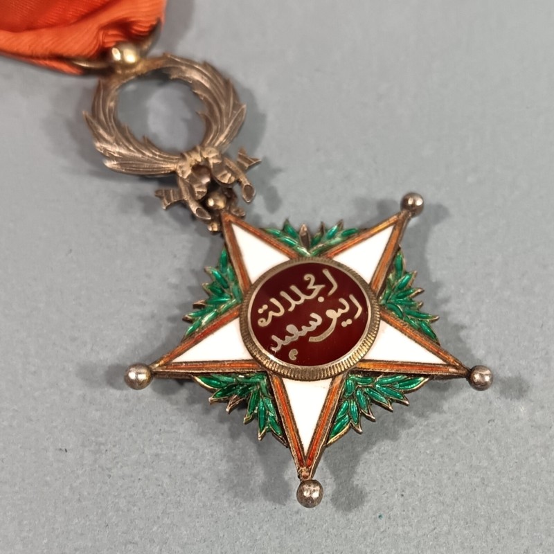 MAROC MEDAILLE D'OFFICIER DE L'ORDRE DU OUISSAM ALAOUITE EN COFFRET WISSAM ORDER OF MOROCCO OFFICER MEDAL