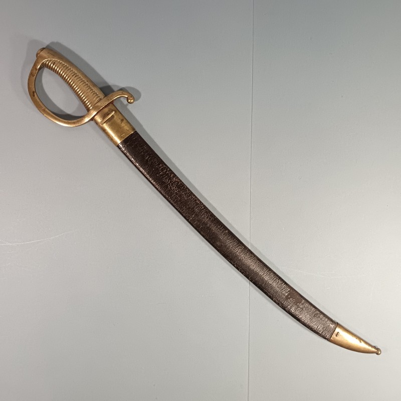 SABRE BRIQUET INFANTERIE MODELE AN XI PREMIER EMPIRE ET SECOND EMPIRE LAME NON MARQUEE