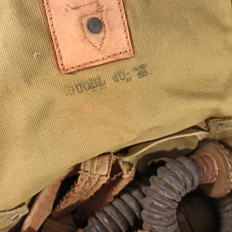 MASQUE A GAZ MILITAIRE FRANÇAIS ANP 31 DATE 1939-40 CAMPAGNE DE FRANCE 1939-1940 FRENCH GAZ MASK WW2