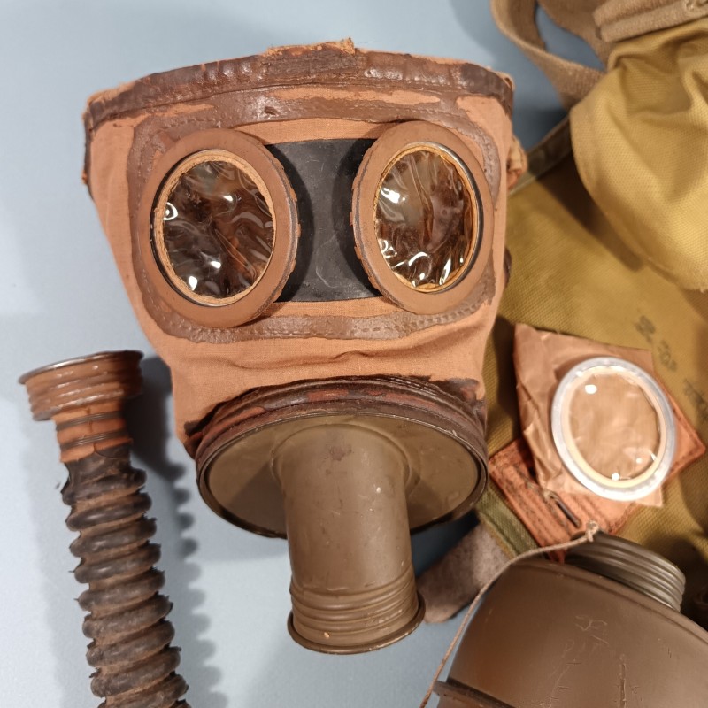 MASQUE A GAZ MILITAIRE FRANÇAIS ANP 31 DATE 1939-40 CAMPAGNE DE FRANCE 1939-1940 FRENCH GAZ MASK WW2