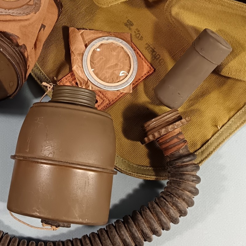 MASQUE A GAZ MILITAIRE FRANÇAIS ANP 31 DATE 1939-40 CAMPAGNE DE FRANCE 1939-1940 FRENCH GAZ MASK WW2