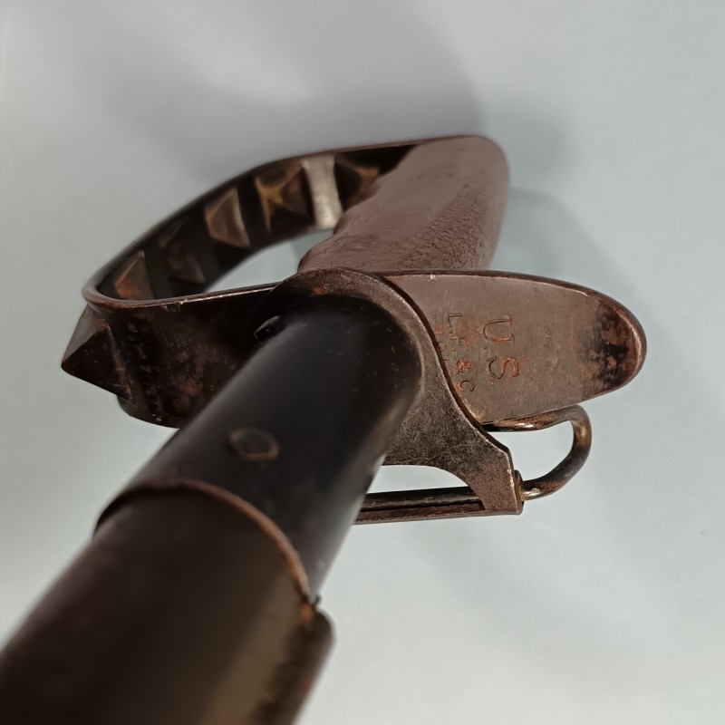 SUPERBE !! COUTEAU DE COMBAT US17 MODELE TRENCH KNIFE 1917 FABRICATION L.F. & C. FIGTH KNIFE WW1