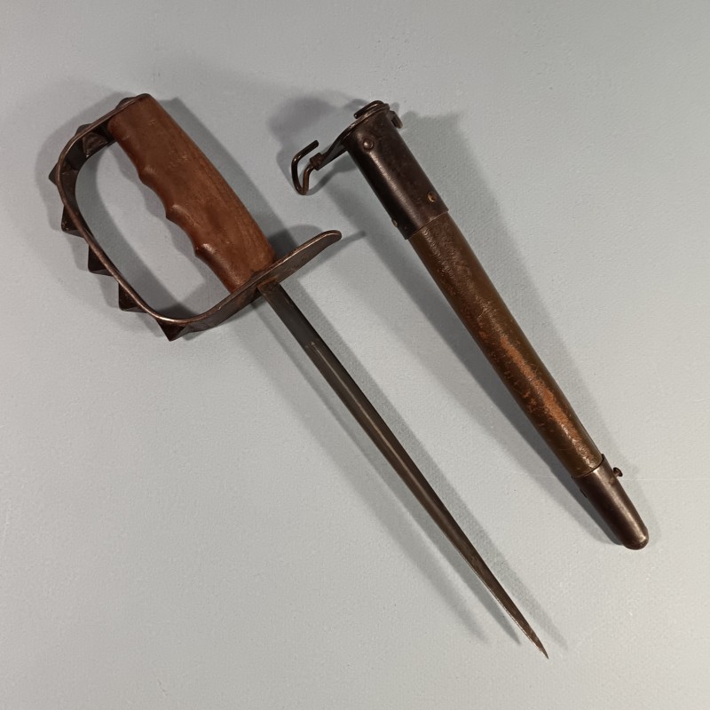 SUPERBE !! COUTEAU DE COMBAT US17 MODELE TRENCH KNIFE 1917 FABRICATION L.F. & C. FIGTH KNIFE WW1