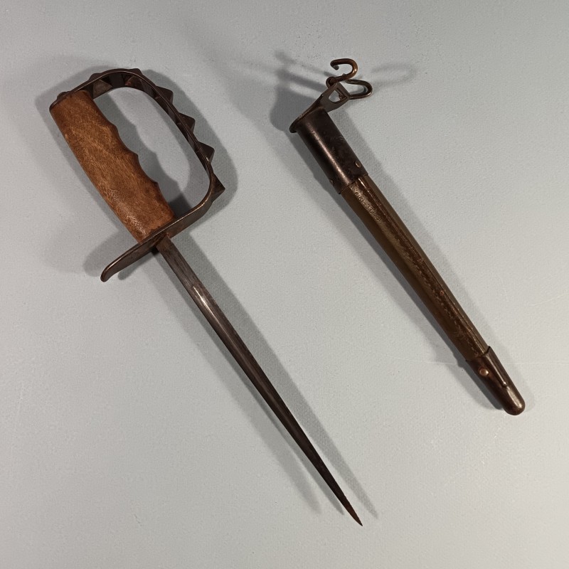 SUPERBE !! COUTEAU DE COMBAT US17 MODELE TRENCH KNIFE 1917 FABRICATION L.F. & C. FIGTH KNIFE WW1