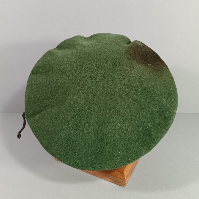 BERET VERT DES COMMANDOS MARINE COY INSIGNE PRECOCE ARTHUS BERTRAND PARIS ANNEAUX HORIZONTAUX TAILLE 56/57