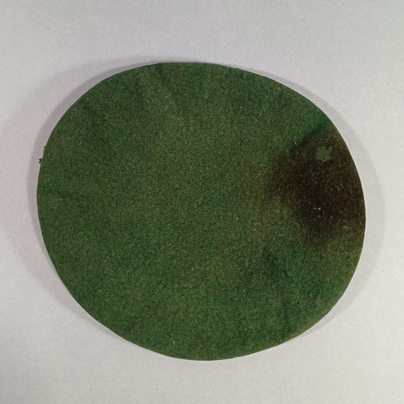 BERET VERT DES COMMANDOS MARINE COY INSIGNE PRECOCE ARTHUS BERTRAND PARIS ANNEAUX HORIZONTAUX TAILLE 56/57