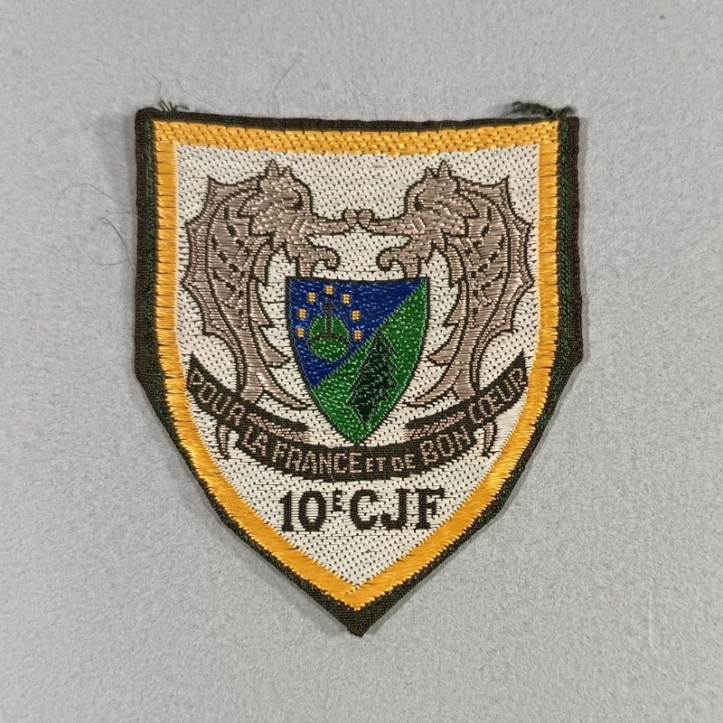 INSIGNE TISSU CHANTIERS DE JEUNESSE CJF 10 LA GRANDE CHARTREUSE LA FRANCE DE BON COEUR (ISERE)