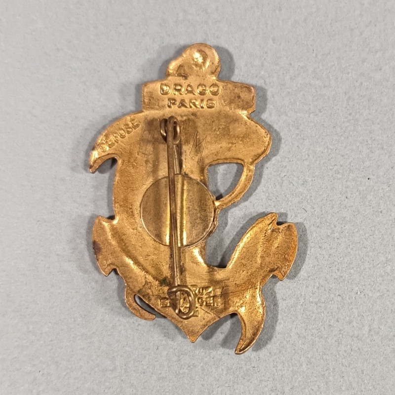 INSIGNE MILITAIRE ARMEE DE LIBERATION 21 ème RIC REGIMENT D'INFANTERIE COLONIALE FABRICATION DRAGO PARIS RUE BERANGER