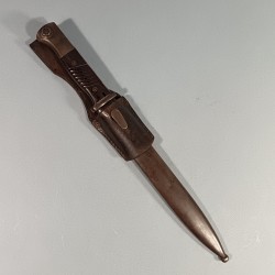 BAIONNETTE ALLEMANDE 98K AVEC SON CUIR FOURREAU ET BAIONNETTE MEME NUMERO ENSEMBLE DATE 1941