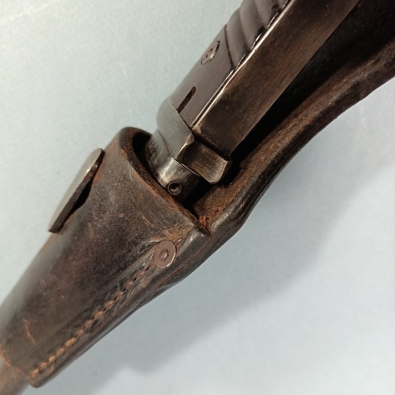 BAIONNETTE ALLEMANDE 98K AVEC SON CUIR FOURREAU ET BAIONNETTE MEME NUMERO ENSEMBLE DATE 1941