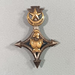 INSIGNE MILITAIRE REGIMENT DU GENIE SAHARIEN CROIX D'AGADES FABRICATION DRAGO PARIS NICE RUE OLIVIER METRA