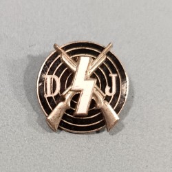 ALLEMAGNE INSIGNE BREVET DE TIR BADGE DE POITRINE H.J. HITLERJUGEND SECONDE GUERRE FABRICATION RZM M1/63 JEUNESSE HITLERIENNE