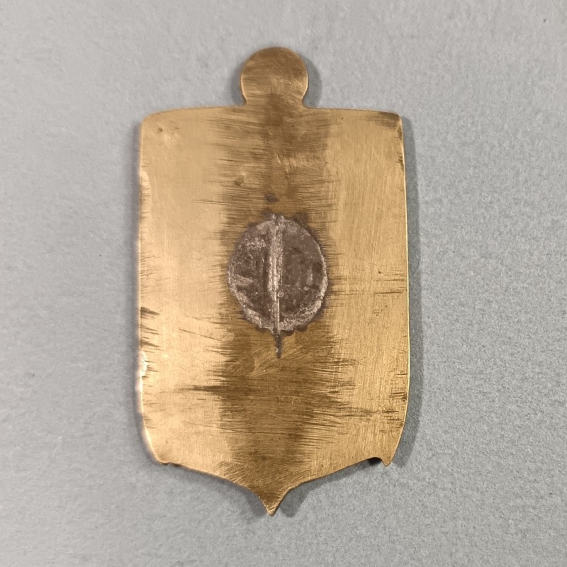 INSIGNE MILITAIRE 1 ER BMEO BATAILLON DE MARCHE EN EXTREME ORIENT FABRICATION EN ARGENT PEINTE LOCALE INDOCHINE