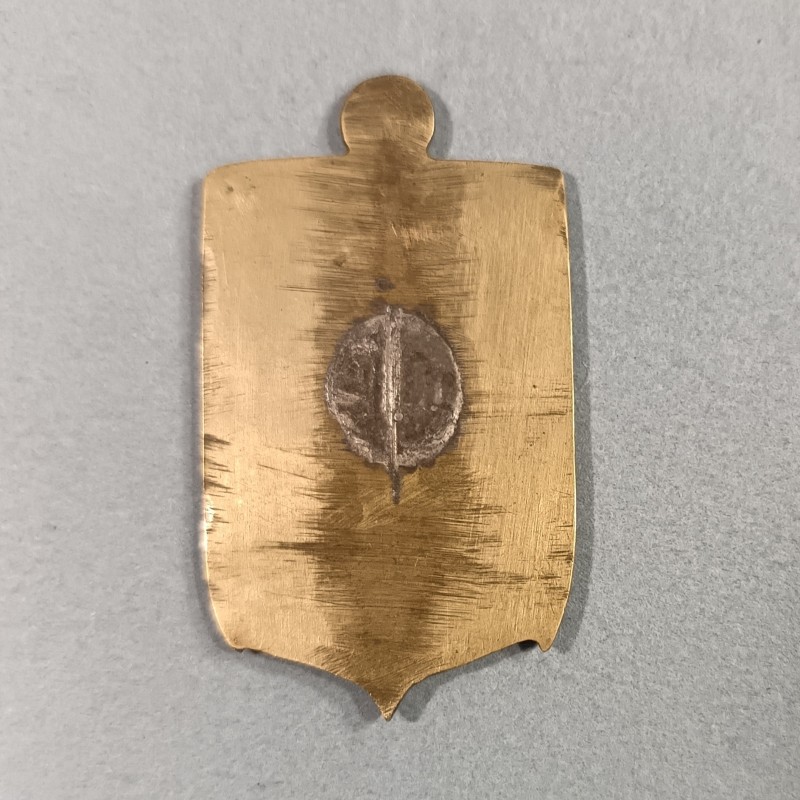 INSIGNE MILITAIRE 1 ER BMEO BATAILLON DE MARCHE EN EXTREME ORIENT FABRICATION EN ARGENT PEINTE LOCALE INDOCHINE