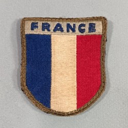 INSIGNE D'EPAULE EN TISSU PATCH FRANCE 1 ère ARMEE DEBARQUEMENT RHIN et DANUBE LIBERATION 1944 1945 TOA