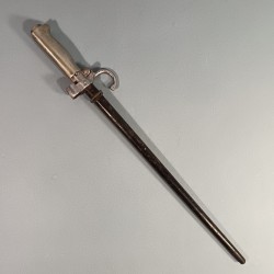 BAIONNETTE LEBEL MODELE 1886 - 93 RACCOURCIE OU MODIFIEE R35 AVEC QUILLON POIGNEE MAILLECHORT "LA ROSALIE"